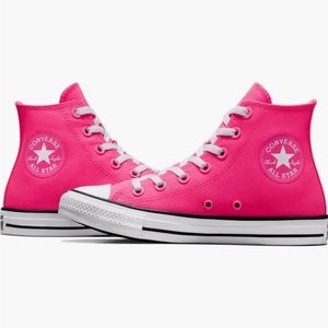 Hot Pink Converse High Top Sneakers brand new in box never worn